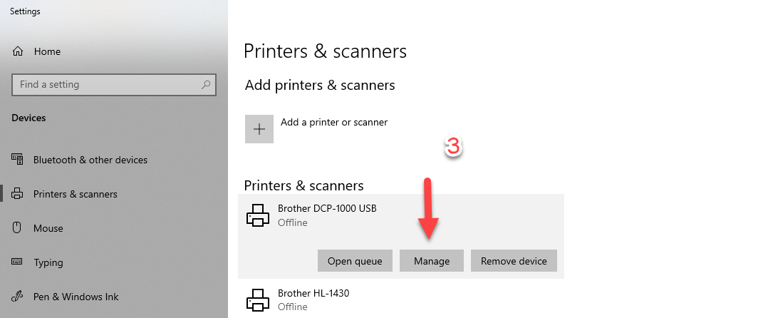 windows 10 how to print test page