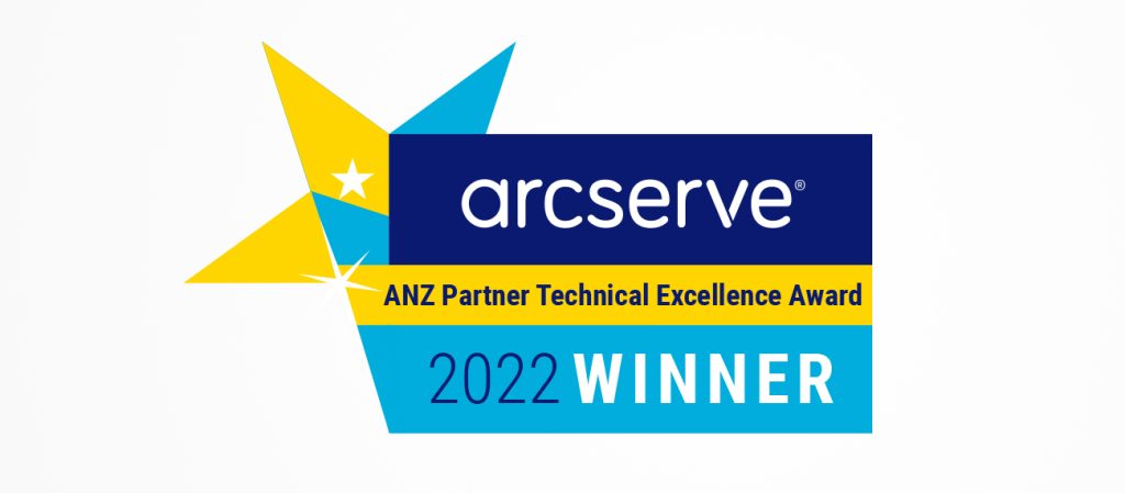 Arcserve ANZ Partner Technical Excellence Award